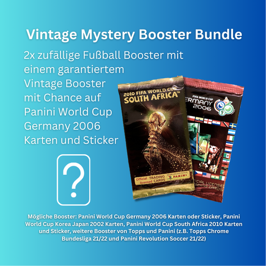 Soccer Fußball Mystery Booster Bundle Fußball Topps Panini Vintage