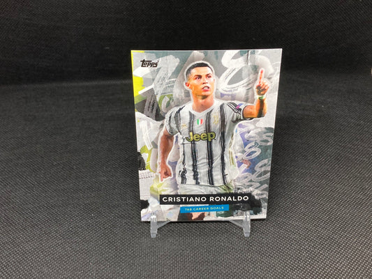 Topps Cristiano Ronaldo 768 Career Goals Celebration Card 2021