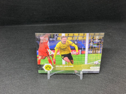 Topps Now Champions League Record Breaker #050 Erling Haaland Dortmund 2021