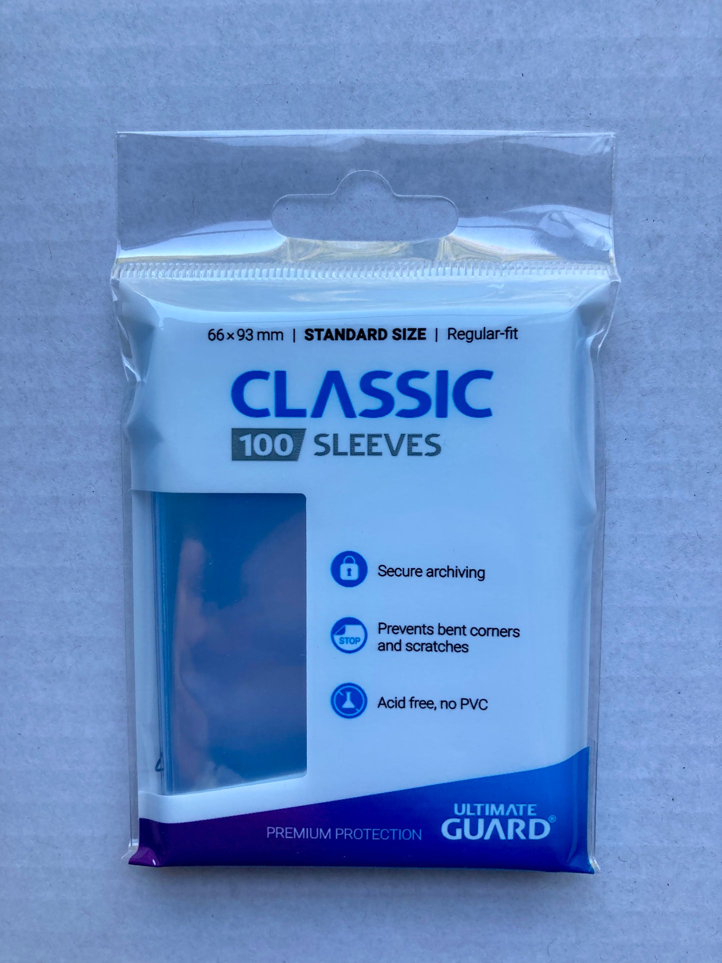 Ultimate Guard Classic Soft Sleeves Transparent - 100 Stück (66x93mm)