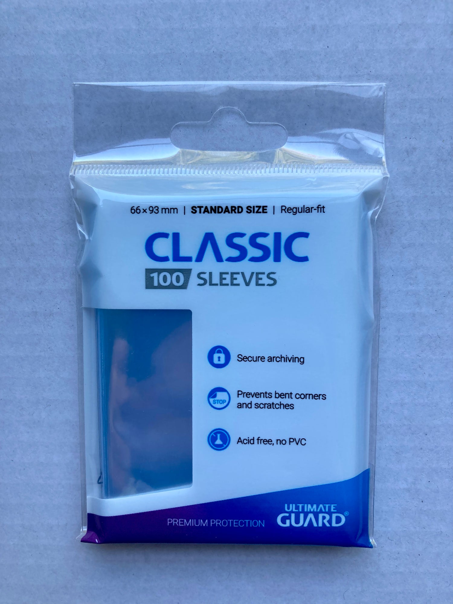 Ultimate Guard Classic Soft Sleeves Transparent - 100 Stück (66x93mm)